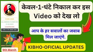 Kibho New updates today | Kibho complete plan updates | Kibho new project updates | Kibho my need