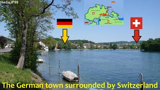 The German town surrounded by Switzerland