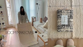 VLOG_ unbox my new rug with me + room makeover!