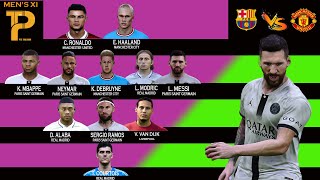 GOAT XI | Barcelona vs Man Utd | Ronaldo , Messi , Mbappe, Neymar etc | PC Gameplay