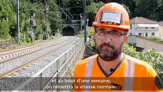 SNCF Réseau - Mise au gabarit dans le tunnel de Caluire : un chantier en éco-conception.