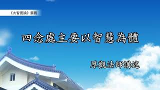 《大智度論》要義 217｜四念處主要以智慧為體