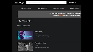 Kanopy: Create Playlists and Clips