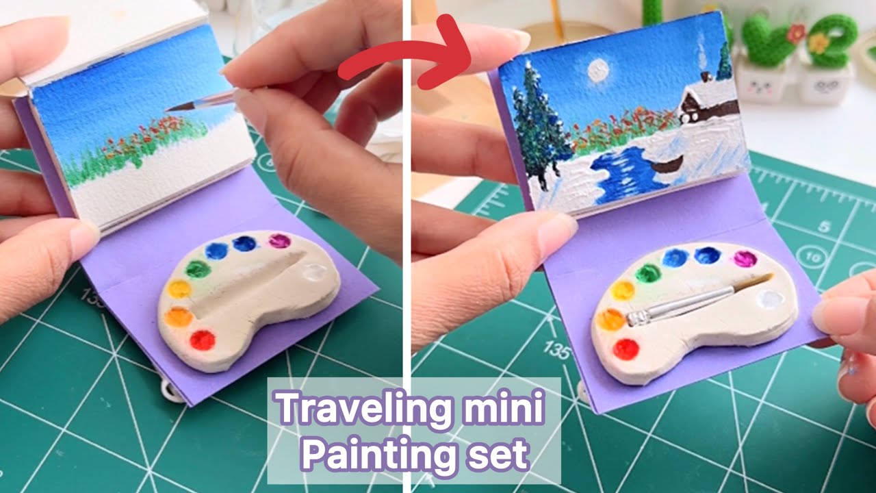 Traveling Mini Painting Set Acrylic Painting Easy Painting