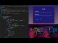 ASMR Programming - Coding Login Page - No Talking