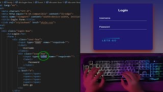 ASMR Programming - Coding Login Page - No Talking