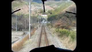 前面車窓　吾妻線　祖母島⇒小野上