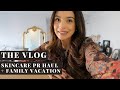 SKINCARE PR HAUL + FAMILY VACATION | VLOG S3:E34 | Samantha Guerrero