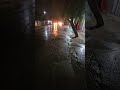 Dark Slippery Pouring With Rain in Xero Awr Hargeisa. the Capital of Somaliland Republic