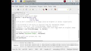 Image processing Using Python 3 Image Blurrring and Sharpening