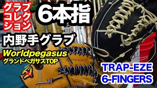 ６フィンガーズ内野手用グラブ「ワールドペガサス」GRAND PEGASUS TOP【#3181】