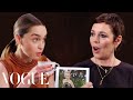 Emilia Clarke & Olivia Colman Ask Rapid-Fire Questions | Off the Cuff | Vogue