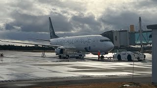 大館能代空港着陸 Boeing737-800