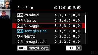 CANON PICTURE STYLE, guida ai settaggi