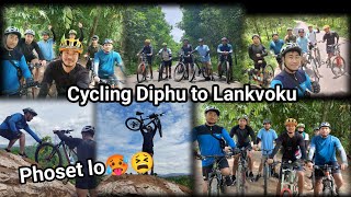 Cycling with my friends Diphu to Lankvoku 🚴🚴🚴🥵🥵😫😫@tokbisfamily9649