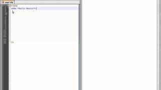 PHP Lesson 4 - The PHP Delimiter and Echo Statements