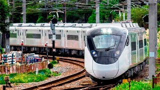 台鐵8773B次“彩色EMU3000特仕車”試運轉中壢站通過-2022/12/06