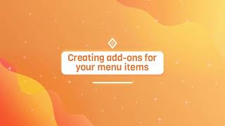 Revise your menu | Creating Add-ons