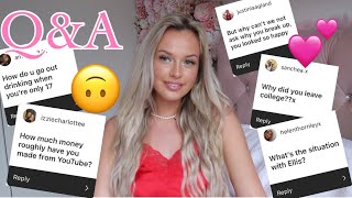 LIFE UPDATE Q&A!🙂💗 ~ Ex’s, Dropping Out, Drinking & More!🤍