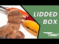 Woodturning: Using Carbide Tools To Make A Small Lidded Box | #woodturning