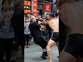 the mma player asked kung fu grandpa to punch him three times first. kungfuskills fighting