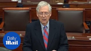 Mitch McConnell accuses Democrats of stopping a new Covid-19 relief package