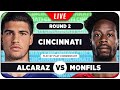 ALCARAZ vs MONFILS • ATP Cincinnati 2024 • LIVE Tennis Play by Play Stream