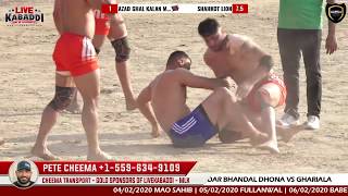 MATCH 4 - Nangal Ambia Kabaddi Cup 2020 - | SHAHKOT LIONS VS AZAD GHALKAKN NANAKSAR MALWA |