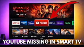 The YouTube application is missing in your Smart television, try this solution!