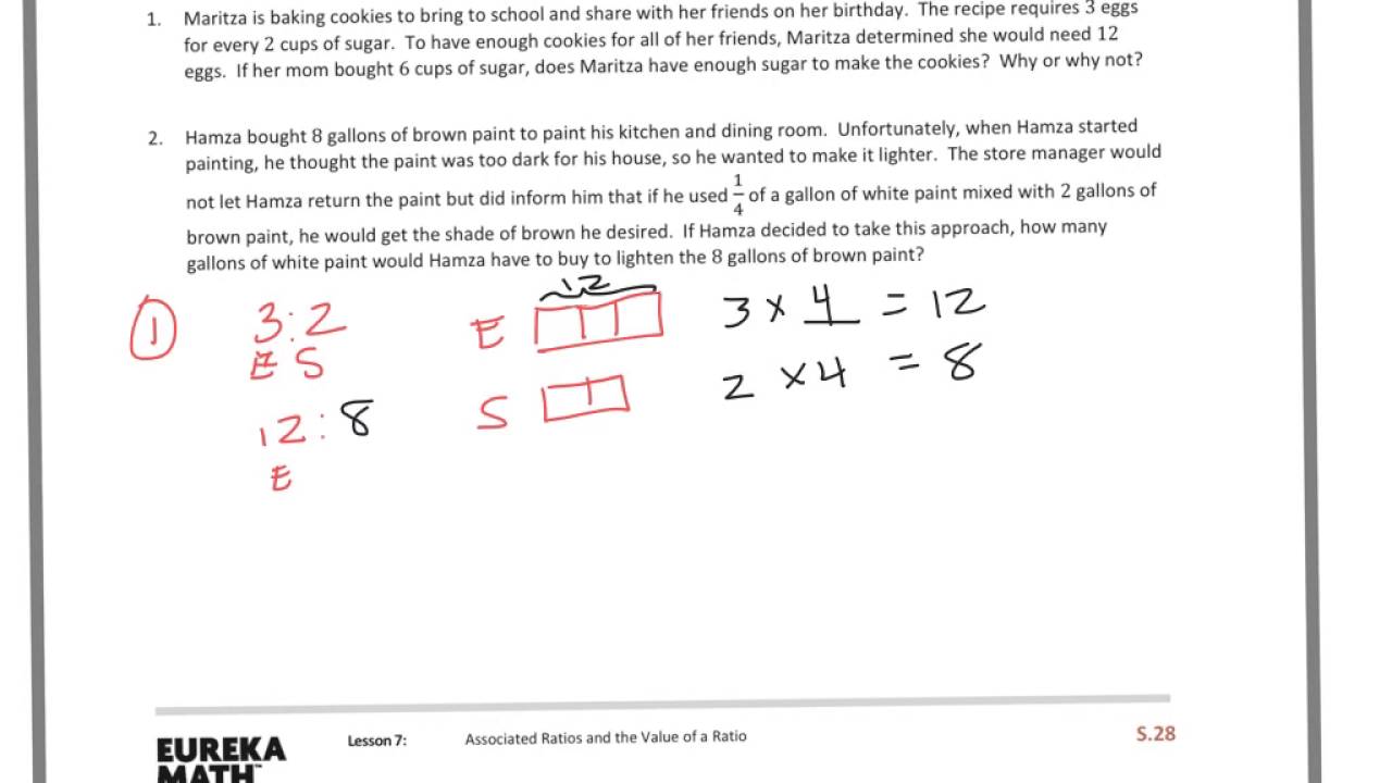 6th Grade Module 1 Lesson 7 Ps Youtube 6th Grade Math Websites