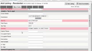 Finishing up the input form in flexmls