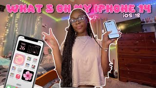 WHATS ON MY IPHONE 14|| iOS 18