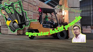 Supir forklif | KERJA DI DALAM KILANG | pabrik kayu lapis | plywood