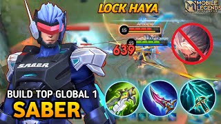 BEST BUILD SABER ROAM COUNTER HAYABUSA 100% AUTO WIN ~ MLBB