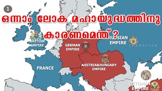 Causes for First World War | First World War History Explained in Malayalam - Part I