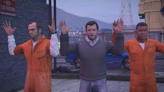 Michael Saves Franklin \u0026 Trevor To Escape The Prison - GTA 5