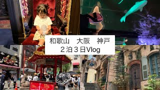 和歌山　大阪　神戸２泊３日　旅Vlog/フェリー/ラーメン/南京町/ファミリー/家族旅行/子連れ