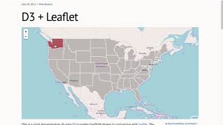 Web mapping tools (leaflet.js)
