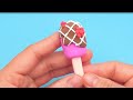 DIY Clay videos - Making Collectibles tiny clay ICE Cream popsicles miniatures