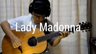 The Beatles - Lady Madonna - Solo Acoustic Guitar (Kent Nishimura)