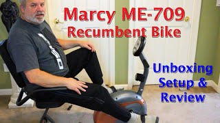 Marcy ME-709 Recumbent exercise bike | Unboxing, Setup & Review
