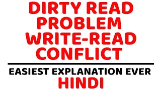 Dirty Read Problem ll DBMS ll WRITE-READ Conflict Explained with Example in Hindi