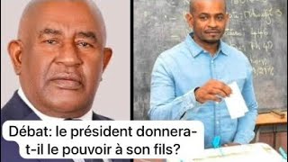 Alerte info les propos du président de vouloir laisser le pouvoir à fils? Moroni plongé dans le noir