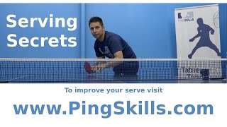 Serving Secrets Introduction | PingSkills | Table Tennis