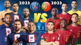 PSG 2023 🆚 Portugal 2023 😮🔥 (Ronaldo, Messi, Fernandes, Mbappe, Leao, Mbappe) 🔥
