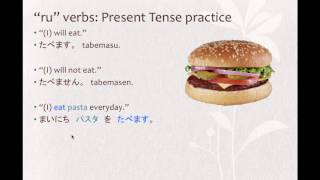 Basic Japanese Verbs - Present Tense conjugation (Lesson Part 1/2)