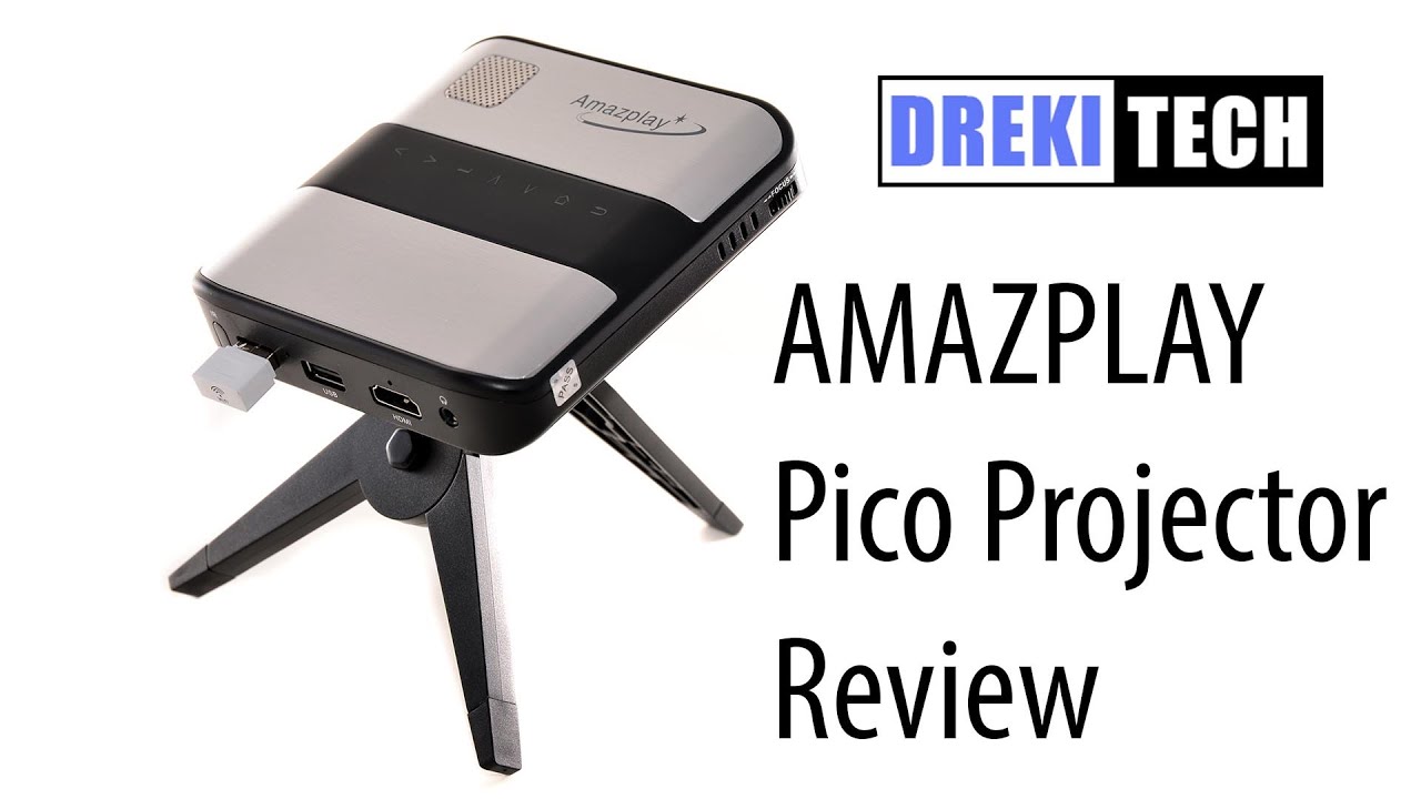 AmazPlay WH80-B Pico Projector Review - YouTube