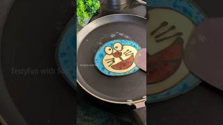 Trying Doraemon Pancake Art At Home🤯😍#shorts #shortvideo #food