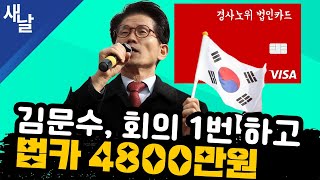 [짤] 김문수, 회의 1번 하고 법카 4800만원