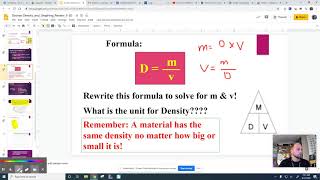 Density with Graphing Notes